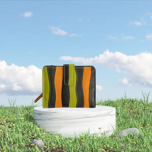 กระเป๋าสตางค์หนังแท้สำหรับผู้หญิง ป้องกัน RFID พร้อมซิปยาว กระเป๋าใส่เหรียญแบบคลัทช์ บุด้วยโพลีเอสเตอร์ - Product Image 6