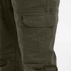 Pantalones cargo cómodos para hombre con tela transpirable, diseño elegante con puños, patrón recto informal, cintura media para uso diario - Product Image 6