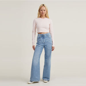 Camiseta de Verano para Mujer, Estilo Urbano, Corte Regular, Spandex/Algodón, Casual, Transpirable, Manga Larga, con Logotipo Personalizado - Product Image 4