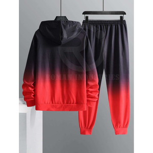 Custom Jogger Blank Sweat Suit Heavyweight Fleece Sudadera con capucha de algodón y pantalones de chándal Conjunto Personalizado Chándal de gran tamaño para los hombres - Product Image 3