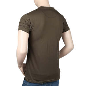 เสื้อยืดคอกลมแขนสั้นผู้ชาย - สีเขียวเข้ม - Product Image 2