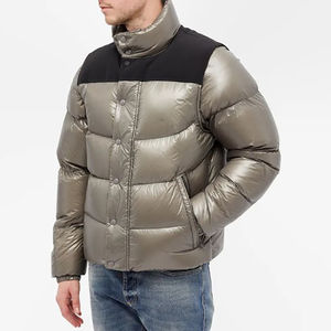 Veste d'hiver personnalisée brillante de haute qualité 280 grammes avec fermeture éclair intégrale et capuche, logo frontal - Product Image 1