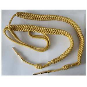 Garnitures en fil d'or britannique personnalisées, aiguillette, franges pour uniformes, cordon pour uniformes, vente en gros disponible, utilisation pour rideaux - Product Image 3