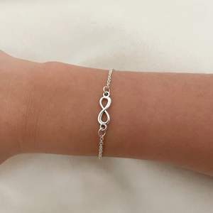 Pulsera infinita de plata de ley para mujer, cadena ajustable, joyería minimalista, regalo de amistad - Product Image 6