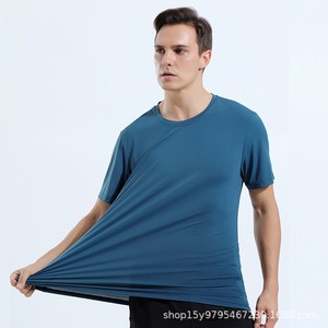 เสื้อยืดสำหรับผู้ชาย170ออกกำลังกายผ้าไนลอนโพลีเอสเตอร์แห้งเร็ว - Product Image 5
