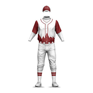 Uniforme de béisbol deportivo personalizado completo para la venta en línea Conjunto de uniforme de béisbol transpirable y cómodo de alta calidad - Product Image 2