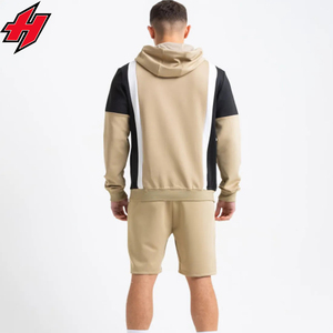 Conjunto de pantalones cortos informales con capucha de rizo francés unisex para hombre, chándales de dos piezas transpirables para Primavera, moda informal - Product Image 4