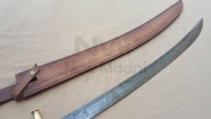 MANGO DE HUESO HECHO A MANO DE DAMASCO ESPADA TATARIA UCRANIA - Product Image 5