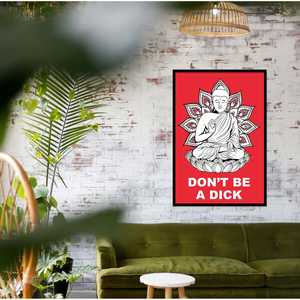 Póster moderno de Buda, no seas un idiota, de Madeleine Canvas Wall Art - Product Image 3