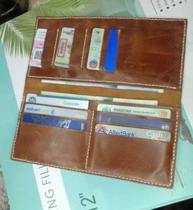 Vente en gros d'usine, nouveau design, portefeuille intelligent RFID fin pour homme, portefeuille long minimaliste en cuir - Product Image 5