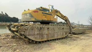 2022 Excavadora pontón SDLG usada de 15 toneladas con componentes de bomba de engranajes de motor de núcleo - Product Image 3
