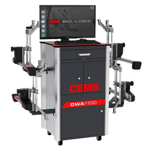Système d'alignement de roues sans fil 3D complet CEMB DWA1100CWAS avec kit de levage et de support de roues, équipement d'alignement de roues certifié - Product Image 2