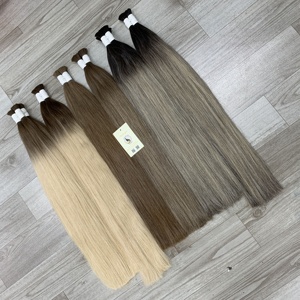Gros Top Arrivée Brut Vierge Droite Colorée Double Dessiné Cuticule Aligné Vietnamien En Vrac Cheveux Humains - Product Image 6