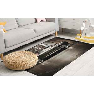 Vibrant Floral Printed <b>Rug</b>: <b>Non</b> <b>Slip</b>, Accent, Car, Bedroom,With Pile Soft <b>Rug</b> - Product Image 3