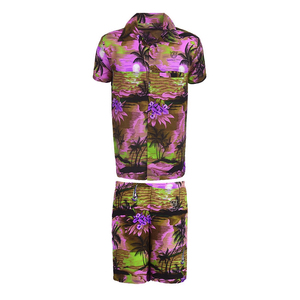 ชุดฤดูร้อนฮาวายของผู้ชายที่มีคุณภาพดีที่สุดทำในชุดชายหาดโพลีเอสเตอร์100% พร้อมการออกแบบและโลโก้ที่กำหนดเอง - Product Image 2