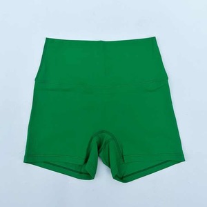 Offre Spéciale personnalisé femmes taille haute motard Fitness Shorts couleur bonbon taille moyenne motif solide pour le Yoga - Product Image 5
