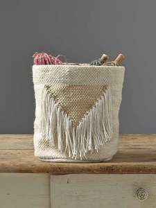 6 grands paniers en corde macramé pour le rangement des couvertures et des coussins, offrant une option d'organisation pratique et élégante - Product Image 6