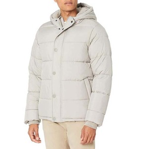 High Street Veste polaire d'hiver personnalisée pour hommes Tissu en toile Manteau conçu par OEM - Product Image 4