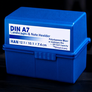 กล่องใส่การ์ด DIN A7 แนวนอน โพลีสไตรีน สีฟ้า HAN 12.1 X 10.1 X 7.4 ซม. ความจุ 300 การ์ด ที่ใส่บัตร - Product Image 3