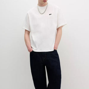 เสื้อยืดพิมพ์ลายพัฟสำหรับผู้ชายเสื้อโอเวอร์ไซส์แห้งเร็วแบบกำหนดเองสี - Product Image 5