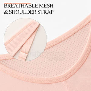 Sujetador deportivo sin costuras de alto soporte para mujer para gimnasio, correr, yoga y push-up, sujetador con cremallera acolchado estampado transpirable - Product Image 6