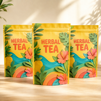 Sachets Doypack mats laminés personnalisés avec logo, résistants à l'humidité, de qualité alimentaire, pour thé aux herbes, lait et aliments pour animaux de compagnie - Vente en gros