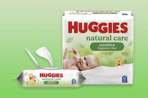 Toallitas Húmedas para Bebé Huggies Natural Care Sensitive, 6 Paquetes de Recarga, 1008 Unidades, Sin Perfume, Toallitas de Limpieza Orgánicas, Paquete 1 - Product Image 3