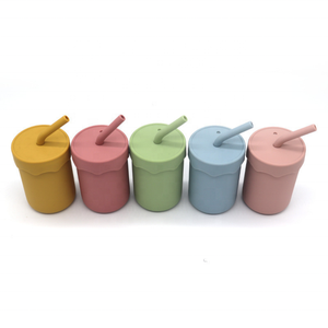 ถ้วยซิลิโคนหัดเดินพร้อมฝาหลอด - Product Image 4