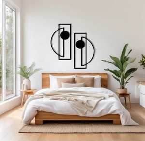 Decoración de pared hecha a mano de lujo de metal MDF y madera de pino de acacia de mango con artesanía superior - Product Image 6