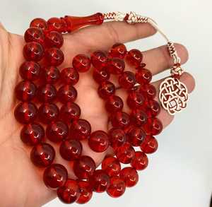 Rosario de baquelita turco 33 cuentas con borla de acero inoxidable Rosario musulmán Cuentas islámicas tasbih Tasbeeh - Product Image 5