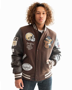 Oem Manufacturer High Quality Chenille Embroidery Men College Custom <b>Baseball</b> <b>Bomber</b> Letterman Crop Leather Varsity <b>Jacket</b> - Product Image 1
