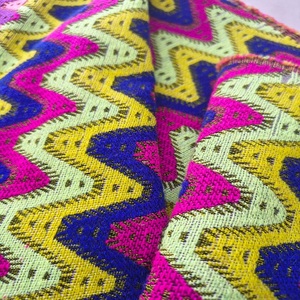 Tissu Jacquard respirant de luxe pour femmes filles doux chaîne tricoté poids lourd fourre-tout sacs à main fil teint motif tissé sac - Product Image 2