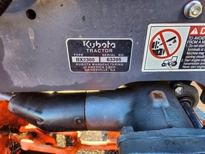 Tractor Kubota BX2360 de 2012 - Product Image 2