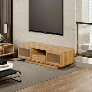 100% Tiroir TV de haute qualité en bois de teck massif au design moderne pour meubles de maison et meubles d'intérieur - Product Image 1