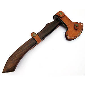 Hacha de acero de Damasco Profesional servicio OEM ODM calidad superior personalizada al por mayor con detalles hechos a mano y mango de madera - Product Image 6