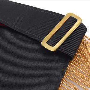 Vente en gros Masonic Regalia Master Mason Square et boussole avec G Bullion Tablier maçonnique brodé - Product Image 5