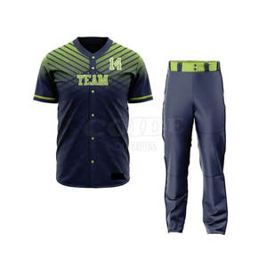 Ropa DE EQUIPO PROFESIONAL Uniforme de béisbol Ropa deportiva cómoda Uniformes de béisbol de secado rápido - Product Image 1