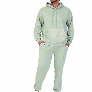 Vêtements de sport pour hommes, couleur personnalisée, effet délavé, streetwear d'hiver, survêtement 100% polyester, respirant, léger, écologique - Product Image 4