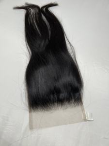 Haute qualité 5x5 soyeux suisse dentelle fermeture droite cheveux humains 100% vierge Remy cuticule aligné Premium approvisionnement en gros - Product Image 3