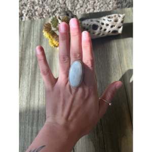 Reda Galvan Oval Moonstone Sterling <b>Silver</b> <b>Statement</b> <b>Ring</b> Size 8.75 - Product Image 2