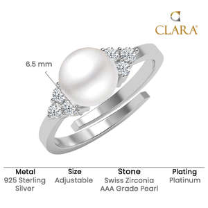 Compre Anillos de Plata de Ley 925 con Perlas para Mujer - Product Image 5