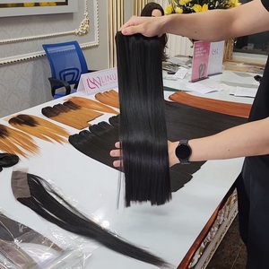 Super Double Drawn Bone Straight Trame Cheveux Meilleure Qualité Vietnam Made Wave Style Top Choice - Product Image 1