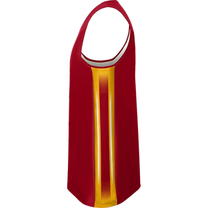 Ventes en gros de maillots de basket-ball personnalisés de haute qualité 100% polyester respirant pour adultes, hommes, style rétro, avec tissu en maille - Product Image 5