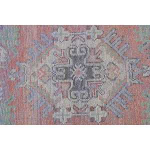 พรมวินเทจขนาด 1.5x3.1 ฟุต พรมตุรกีขนาดเล็ก พรมลายดอกไม้สีแดงน้ำเงิน - Product Image 5