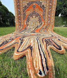 Alfombra de fusión Persia hecha a mano con mechones 100% alfombras y alfombras de tendencia de lana fina para sala de estar alfombra de salón para habitación de niños - Product Image 2