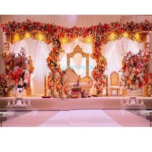 ชุดตกแต่งเวทีงานแต่งงานแบบเปิดเวทีงานแต่งงานของชาวฮินดูที่สวยงาม - Product Image 1