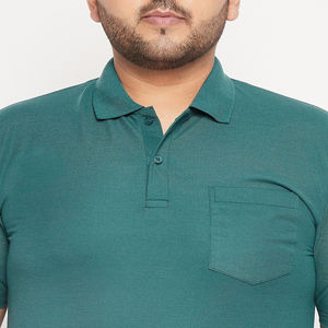 Logo personnalisé polyester coton grande taille polos pour hommes respirant vierge uni sport golf polo à manches courtes pour hommes - Product Image 6