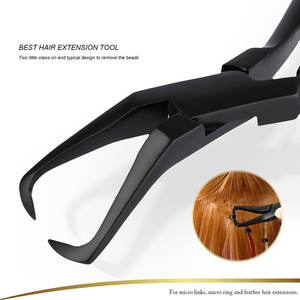 คีมถอดห่วงซิลิโคนขนาดเล็กสำหรับต่อผม เครื่องมือจัดแต่งทรงผมระดับมืออาชีพ คีมต่อผมขายดีที่สุด - Product Image 5