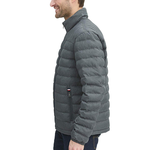 Veste bulle compressible pour hommes avec duvet léger Alternative à logo personnalisé Veste bouffante pour hommes pour vêtements de sport en plein air - Product Image 2