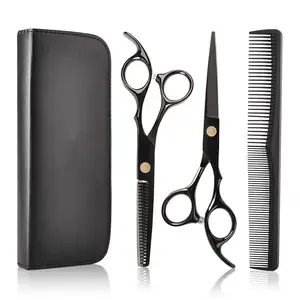 Wholesale Professional Prices Barber Scissor Set Factory Direct Supplier Cheap Solid Color Barber Scissors Set